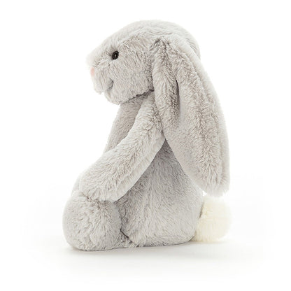 Bashful Rabbit Plush Toy - H 31 cm - Silver