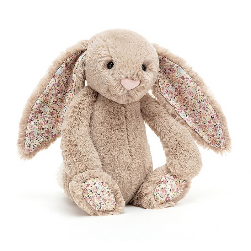 Soft toy Blossom Rabbit Bea - Beige - h 18 cm