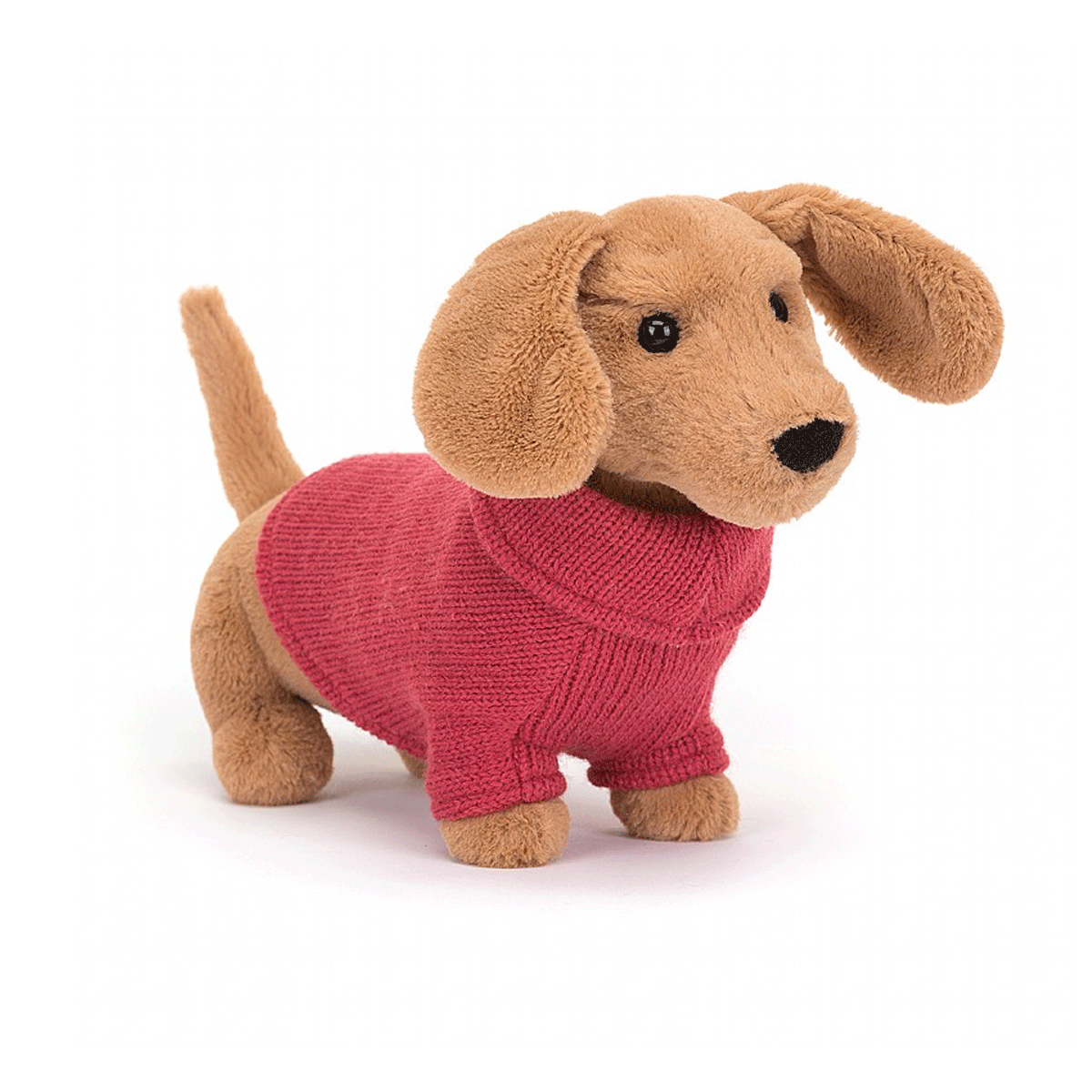 Pink Dachshund Sweater Plush